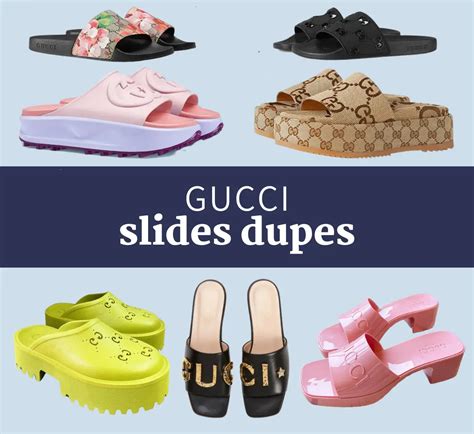 gucci fur slides dupe|gucci slides knock off.